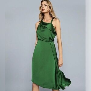 Reiss Green Midi Dress